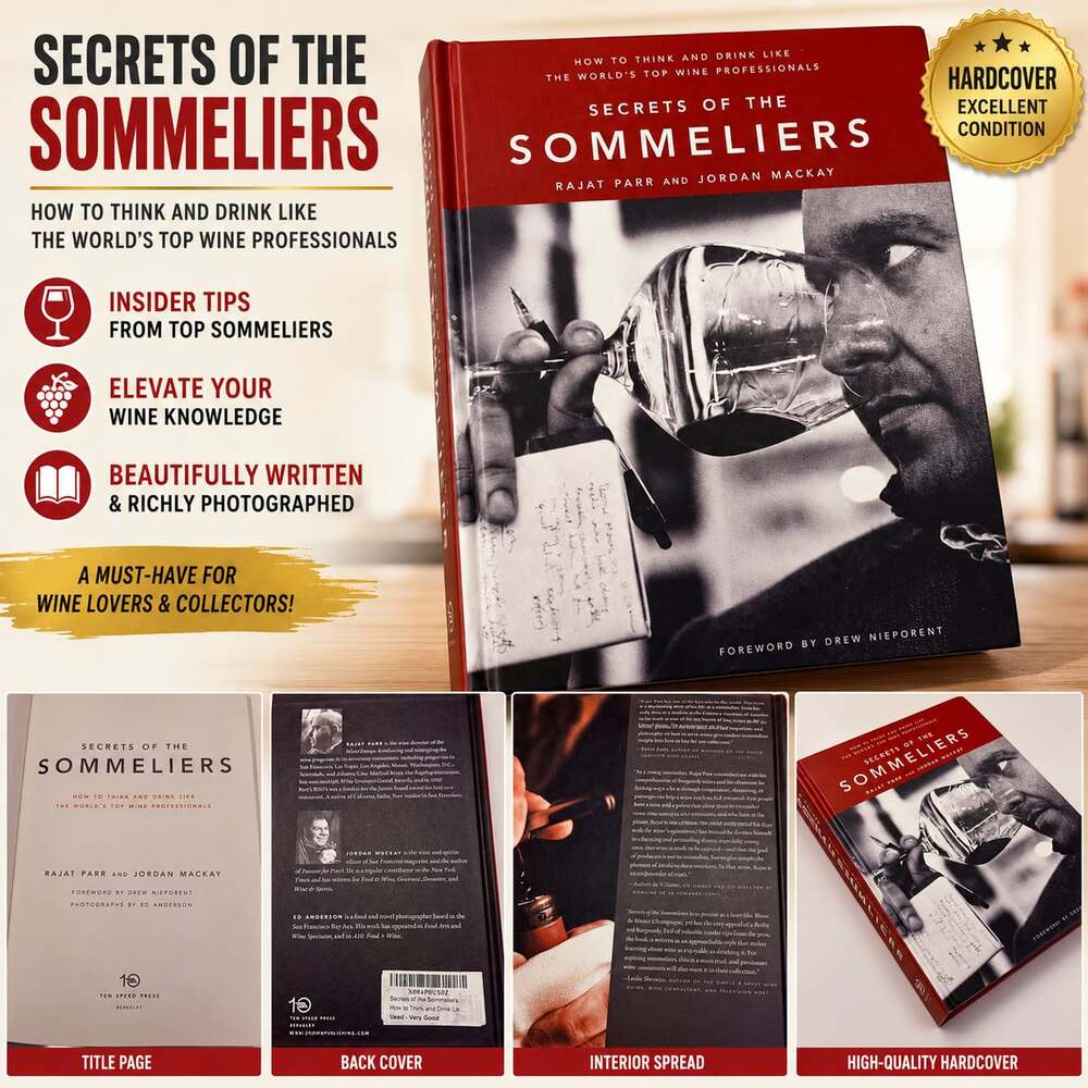 Secrets of the Sommeliers HC Rajat Parr Jordan Mackay Wine Guide Book USED